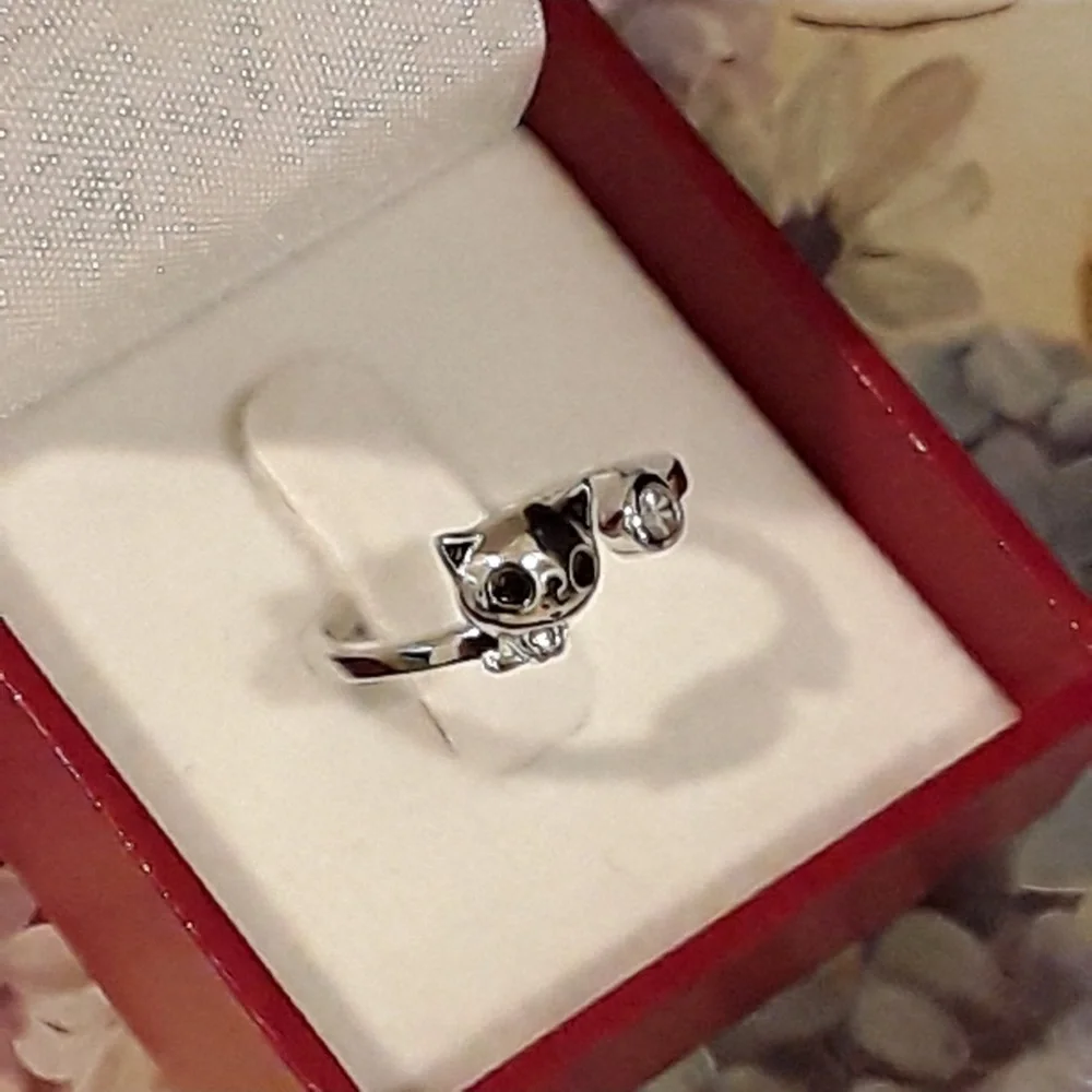 NEW S925 Kitty Ring - Picture 3 of 5